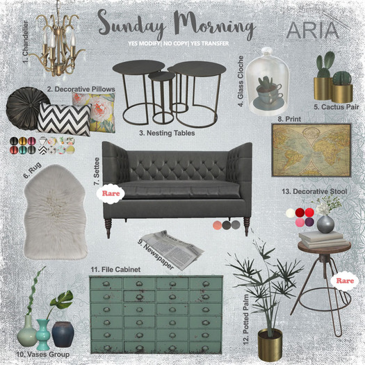 ARIA - Sunday Morning Tiny Cactus Pair