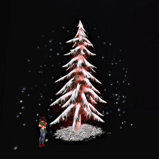 Pine Tree w/ Snow & color change lights2 *falling snow*