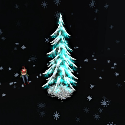 Pine Tree w/ Snow & color change lights15 *falling snow*