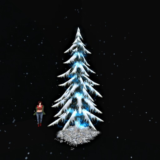 Pine Tree w/ Snow & color change lights10 *falling snow*
