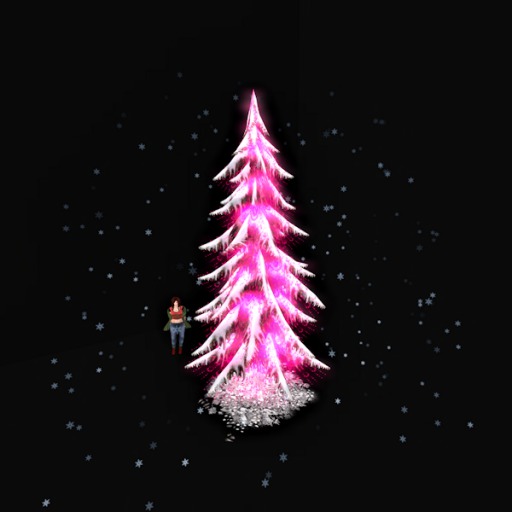 Pine Tree w/ Snow & color change lights9 *falling snow*
