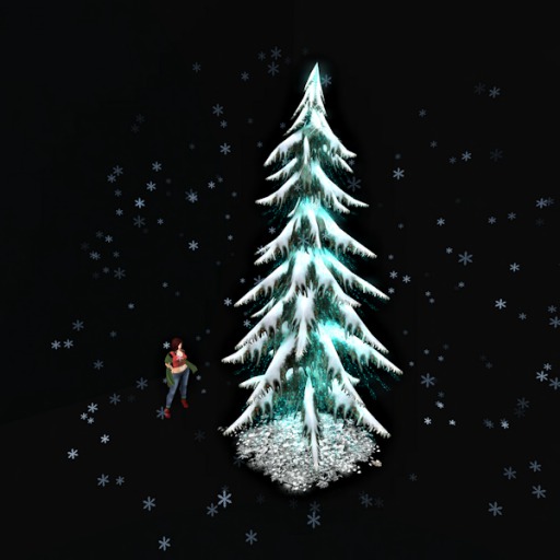 Pine Tree w/ Snow & color change lights7 *falling snow*