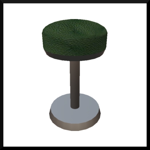Barstool - Green Leather
