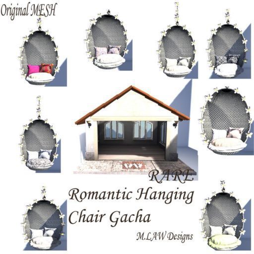 .:M.LAW:. Romantic Hanging Chair gazebo RARE