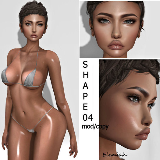 Elemiah - SHAPE 04 - for Catwa Bento head & Maitreya body