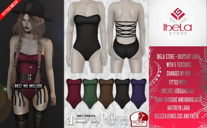 Ibela Store - Bodysuit Lena (Dark)