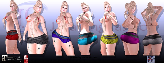 J.C Female paradise hud color