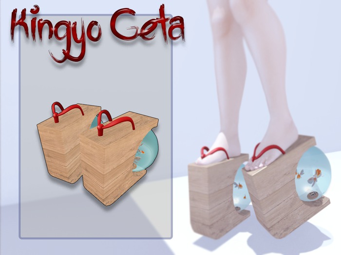Kingyo Geta [Light Wood]