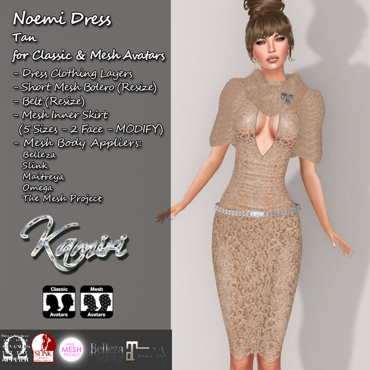 + Kamiri + Noemi Dress Tan (ADD ME)
