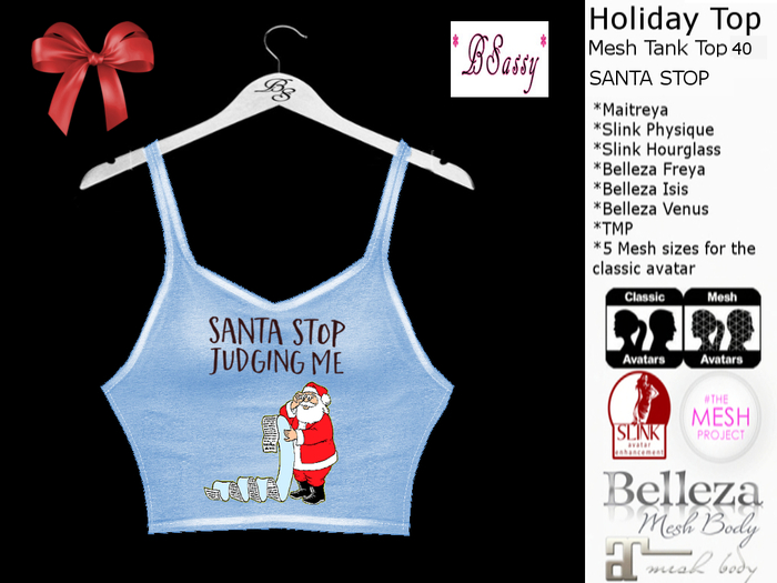 *BSASSY* HOLIDAY TANK TOP 40
