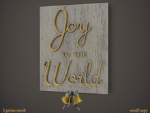 [Townies] Joy To The World White Sign