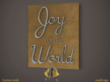 [Townies] Joy To The World Gold Sign