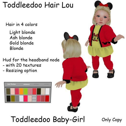 Toddleedoo Hair Lou Blonde