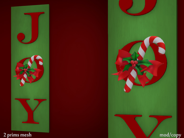 [Townies] Joy Candy Cane Sign