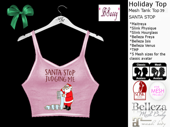 *BSASSY* HOLIDAY TANK TOP 39