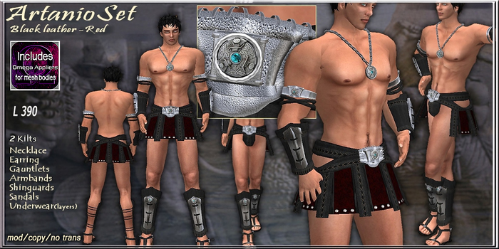 Artanio Set T.E.D./BLK-red
