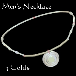 Three Golds  Necklace Mns Sz