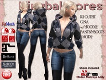 KS OUTFIT GINA w/HOODIE&SHORT&BOOTS MOD2