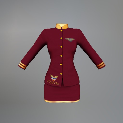 Wine Air Hostess Mesh Uniform box
