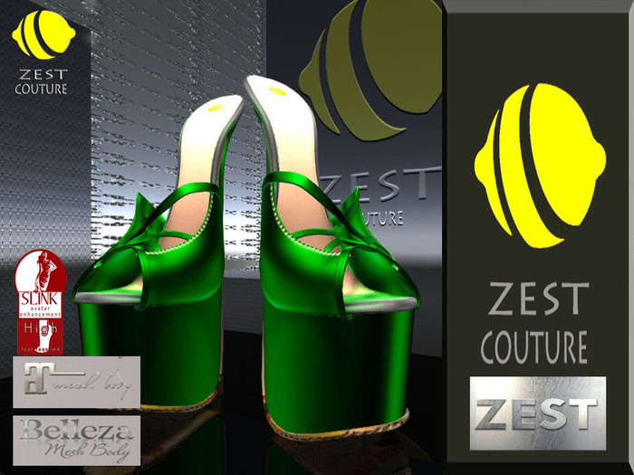 ZEST  WINTER EMERALD CELEBRATION SHOE boxed