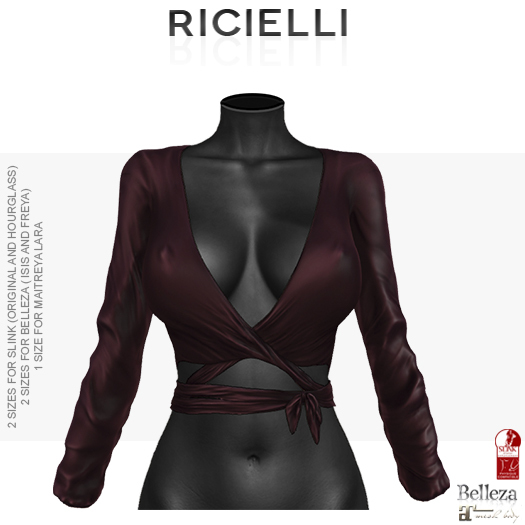 Ricielli - Ballerina Blouse /Bordeaux