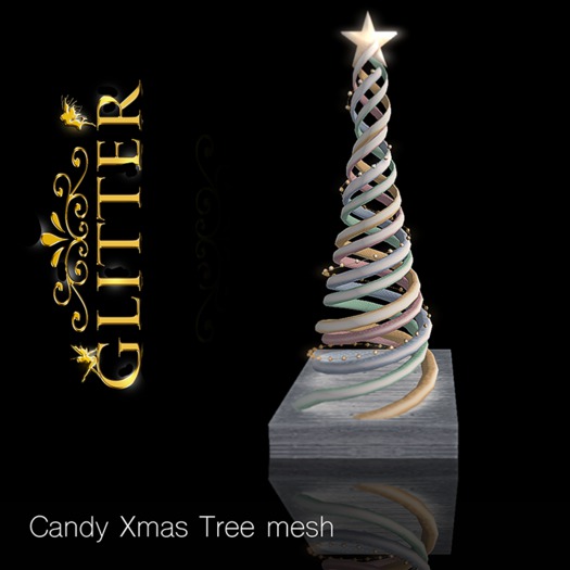 GLITTER - CANDY Xmas Tree mesh