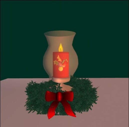 Holiday Hurricane Lamp