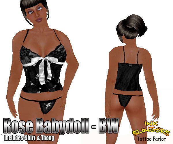 Rose Babydoll - BW