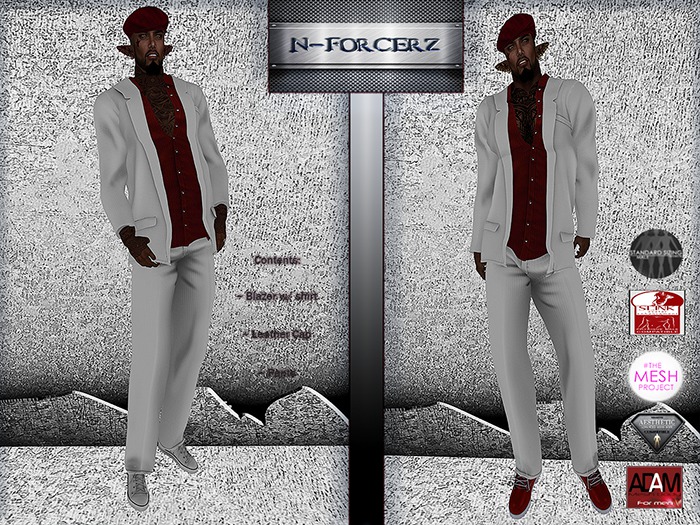 [[[[[ N::Forcerz ]]]]] ~ Sumapalz Suitz - White/Red