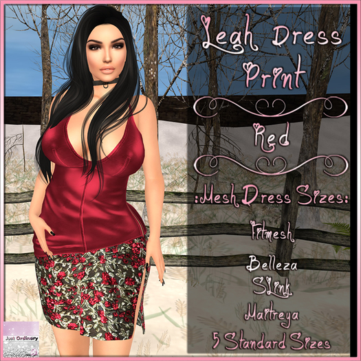 Leah Dress Print Red