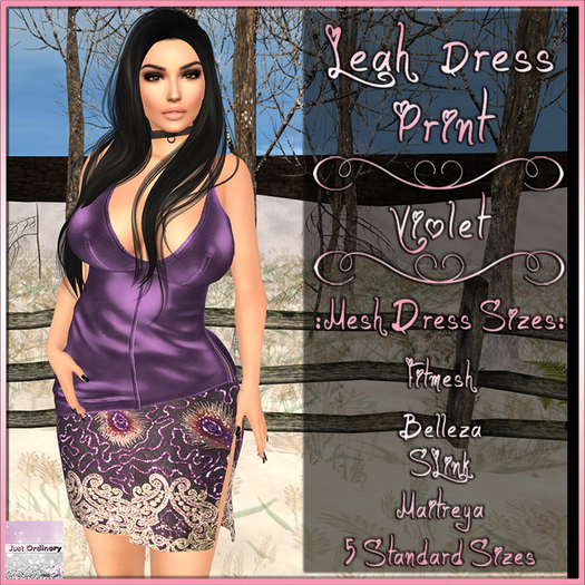 Leah Dress Print Violet
