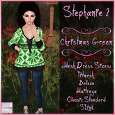 Stephanie Outfit 2 Christmas Green