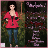 Stephanie Outfit 2 Glitter Pink