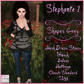 Stephanie Outfit 2 Shapes Grey