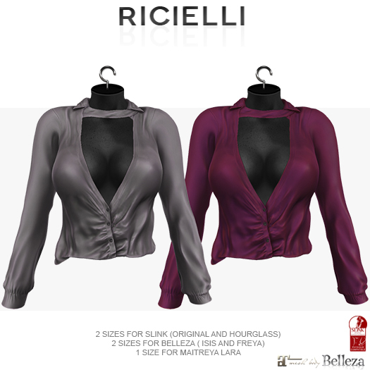 Ricielli Heidi Blouse / Soft Purple + Cherry