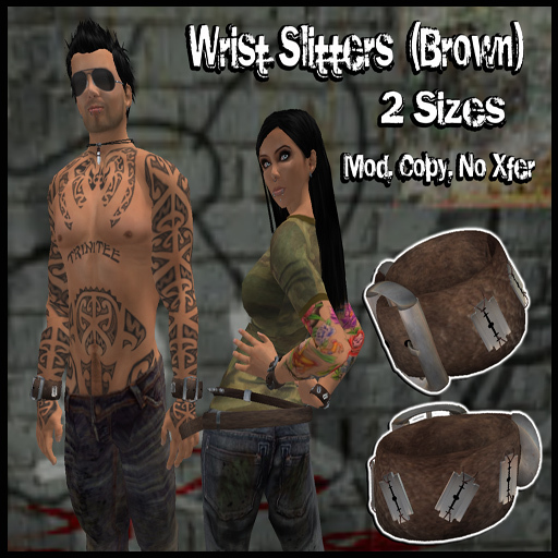 SiniStyle Wrist Slitters (Brown) 
