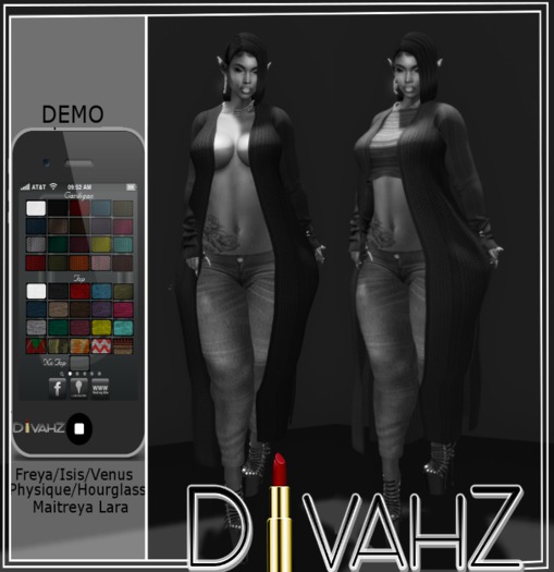!DC! Remy Cardigan W/Top (Mesh) DEMO