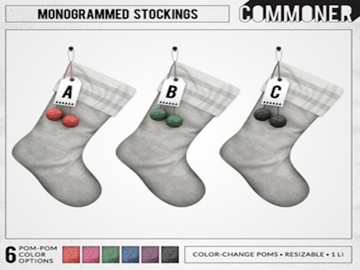 [Commoner] Monogrammed Stocking / U