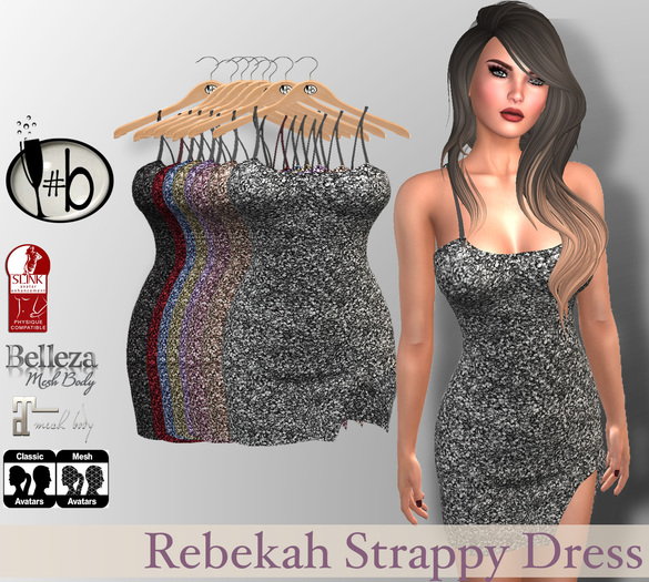 #b Rebekah Strappy Dress FATPACK
