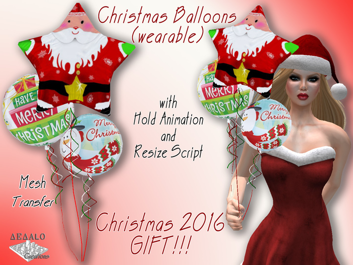 Christmas Balloons (wearable) - Dedalo Christmas 2016 Gift!!