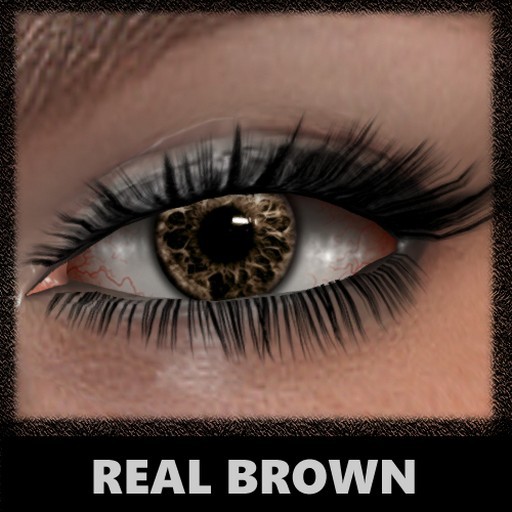 Ojos Mesh [Marron Real] (Galaxy) [Con HUD]