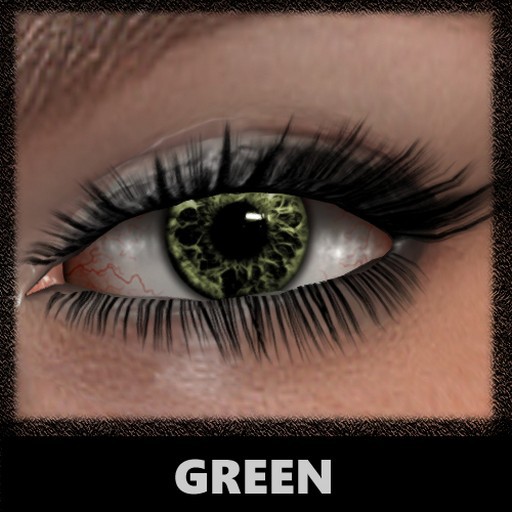 Ojos Mesh [Verdes] (Galaxy) [Con HUD]