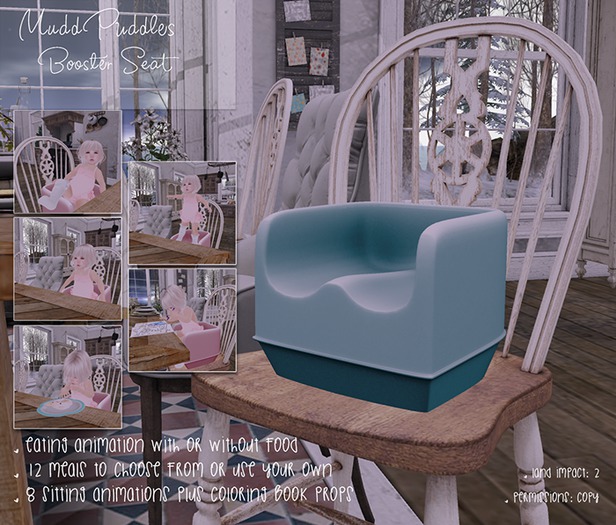 MuddPuddles: Booster Seat - Teal