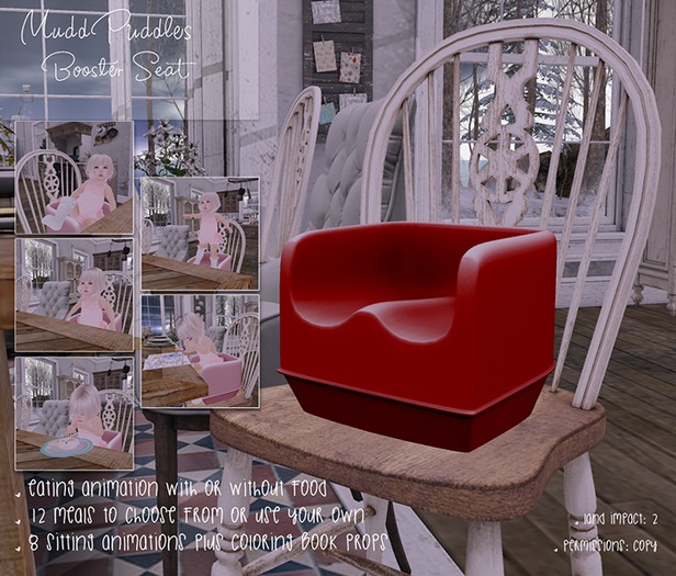 MuddPuddles: Booster Seat - Red (add)