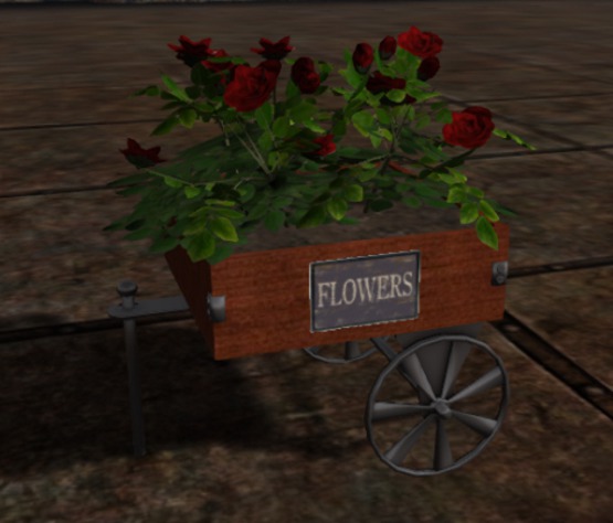HHVET Victoriana - Fresh Roses Flower Cart