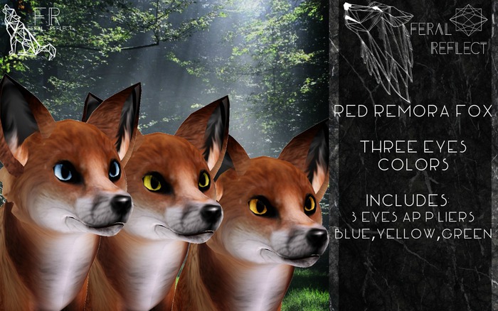 [FR] Red Remora Fox Eyes Set