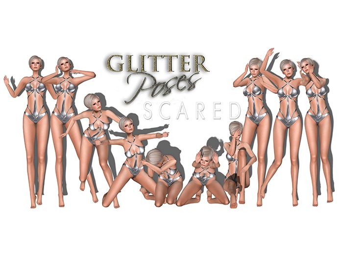 - GLITTER Poses - GP Scared Set
