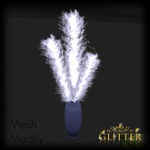 GLITTER - WINTER Decor Vase Sparkling Mesh