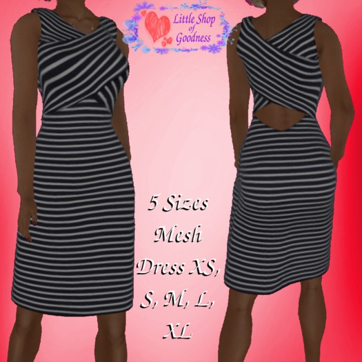 Striped Sailors Dress Mesh DEMO