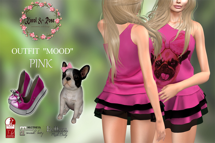 .KAROL ROSE. outfit  "Mood" pink
